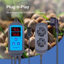 EU PLUG Dual Inkbird Humidity Controller 220v Humidifier Hygrometer Hygrometers