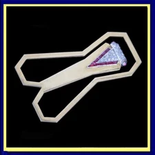 Asprey & Co Man's Art Deco money clip 18k gold diamonds rubies London 1937(7356)