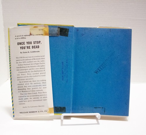 Once You Stop You're Dead Novel Espionage Eaton K Goldthwaite Book HC w/DJ 1968 - Imagen 7 de 10