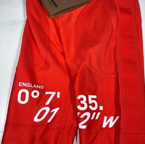 Burberry Meg Pockets Orange Red Logo Bike Shorts Kids Size 10 - Picture 3 of 8