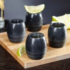 NEW Sparq Home Soapstone "010” Tulip Shot Glass - Set of 4