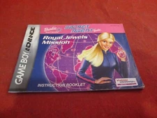 Secret Agent Barbie Royal Jewels Mission Game Boy Advance Instruction Manual