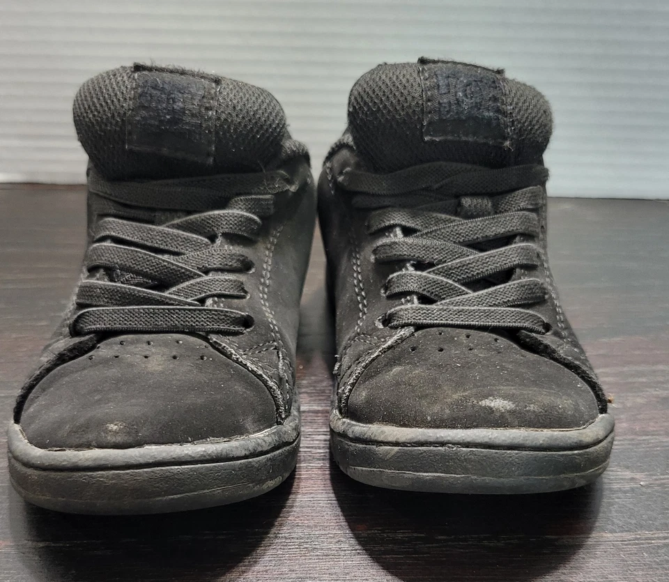 Tênis infantil DC Athletic preto sólido tamanho 12 skatista infantil - Imagem 3 de 4