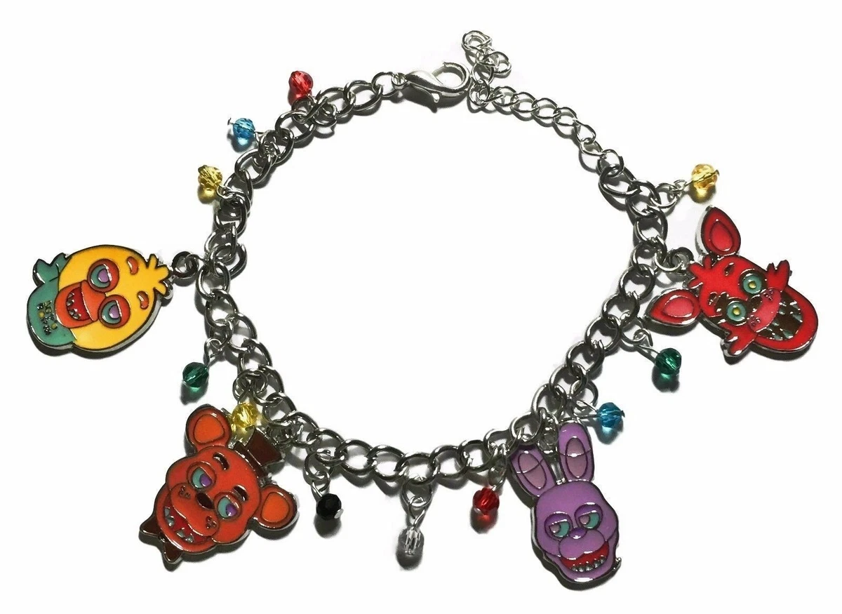 Five Nights At Freddy s Characters Themed Assorted Metal Charm Bracelet