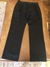 IZOD Size 20 Regular Uniform Boys Pants Adjustable Waist NWT Black pleated front