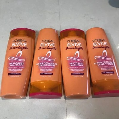 2  L'Oreal Paris Elvive Dream Lengths Shampoo & Conditioner Sets, 12.6 fl. oz.