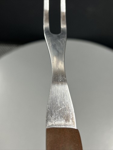 Cutco No 26 Prong Carving Fork Brown Swirl Handle - Picture 14 of 17