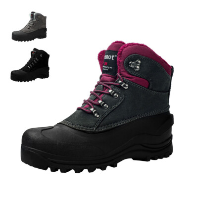 Damen Winterstiefel Wasserdicht Schneestiefel Warm Antirutsch Knöchel Wanderschu