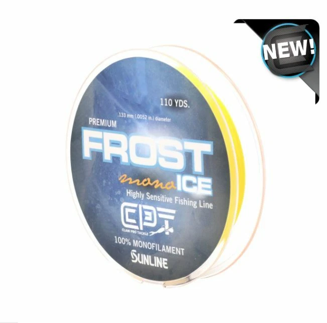 Clam FROST ICE Monofilament - Gold - 3 LB Test - Ice Fishing Line