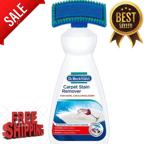 Dr Beckmann Carpet Stain Remover with Cleaning Applicator Brush (650ml