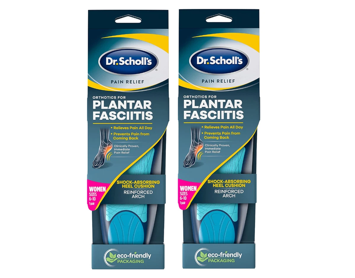 Dr. Scholl s Plantar Fasciitis Pain Relief Orthotics Women 6 10