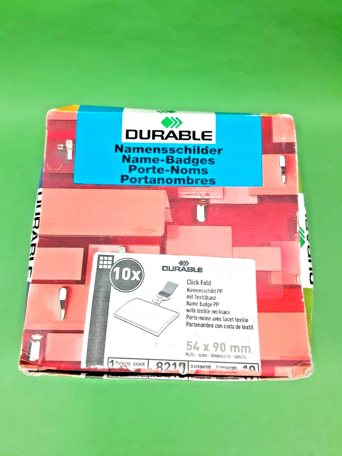 DURABLE 8217-19 = 10 x Magnetic NAME BADGES 54x90 GENUINE SEALED NEW (M908)