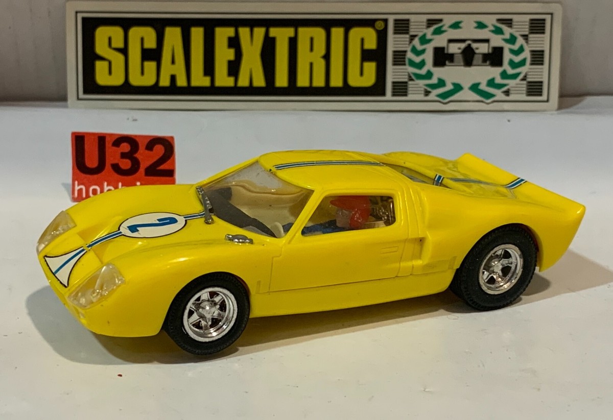SLOT CAR SCX SCALEXTRIC EXIN C-35 FORD GT 40 #2 AMARILLO LIMON