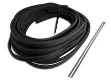 RAWLINGS/TANNERS PREMIUM LEATHER GLOVE LACE 1/4" BY 72" BLACK DOZEN 