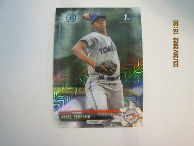ANGEL PERDOMO 2017 BOWMAN MEGA BOX CHROME PROSPECT REFRACTOR CARD #BCP20