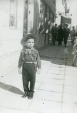 #35629 ATHENS Greece March 1955. The little cowboy [carnival]. Photo