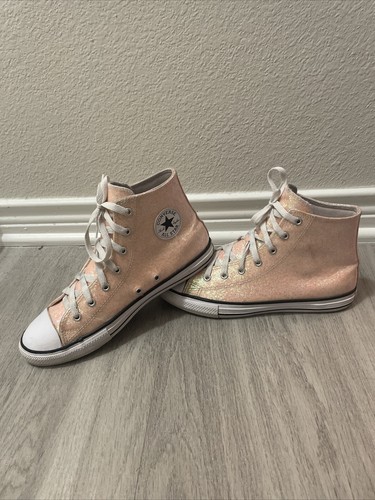 pink glitter converse junior