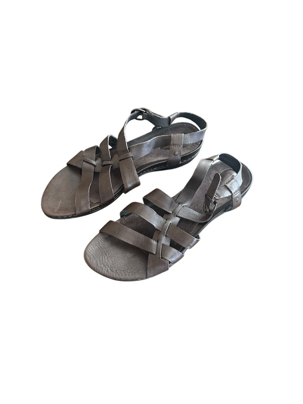 Sandali bassi Clarks marroni artigianali con cinturino 11