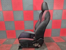 15-21 Subaru Wrx Sti Oem Leather Seat Set Manual Front Rear Comp Blackred 3pc