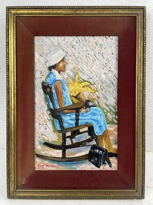 Lois Mailou Jones (Handmade) Oil on canvas painting signed & Framed