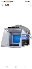 Master Airbrush Portable Hobby Paint Spray Booth Kit, Dual Exhaust Fans, Lights
