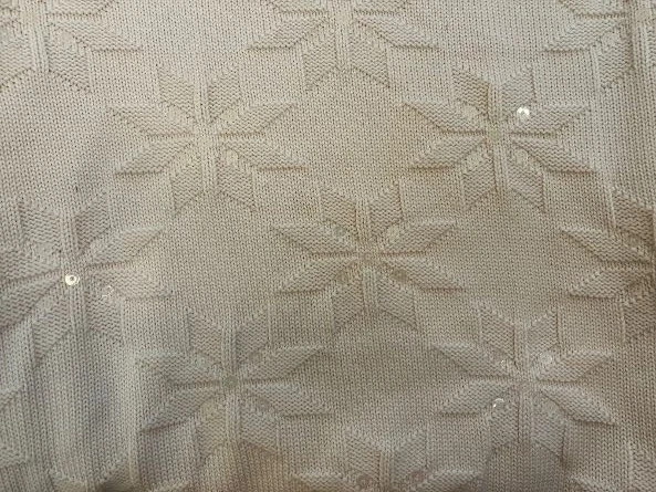 ST JOHN SPORT Marfil Cuello Alto con Lentejuelas Copos de Nieve, M Foto 4 de 4