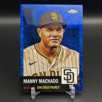 2022 Topps Chrome Platinum #359 Manny Machado Blue Mini-Diamond Refractor /199