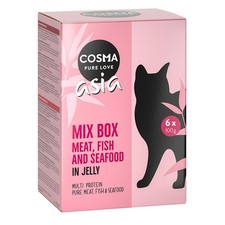 24x100g Mixed Pack in Jelly Cosma Asia Wet Cat Food Pouches