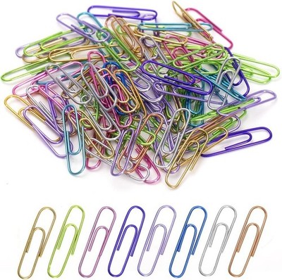 Durable Medium-Sized Colorful Paper Clips - 240pcs Great for DIY & Paperwork