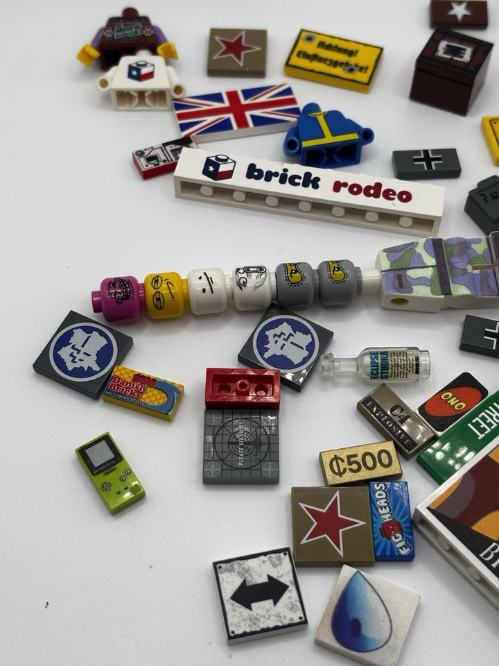 Custom Lego Tile Pack The mini-fig Co Citizen Brick And many others - Image 2 of 4
