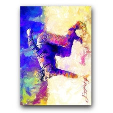 Lou Gehrig #55 Art Card Limited 48/50 Edward Vela Signed (New York Yankees)