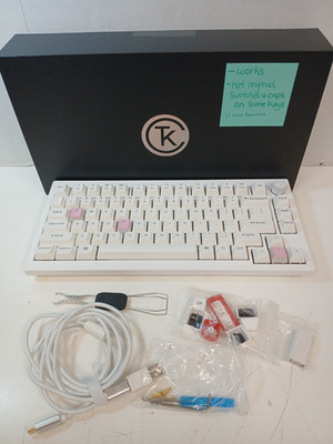Keychron V1 Max Wireless 75% RGB Mechanical Keyboard With Banana Switches *READ*