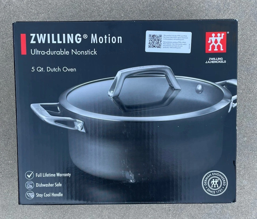New ZWILLING J A Henckels Motion Ultra Durable 5-qt Nonstick Dutch Oven NIB