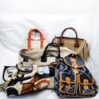 Coach Hunting World Hand Bag 5 set Brown Nylon 1027852
