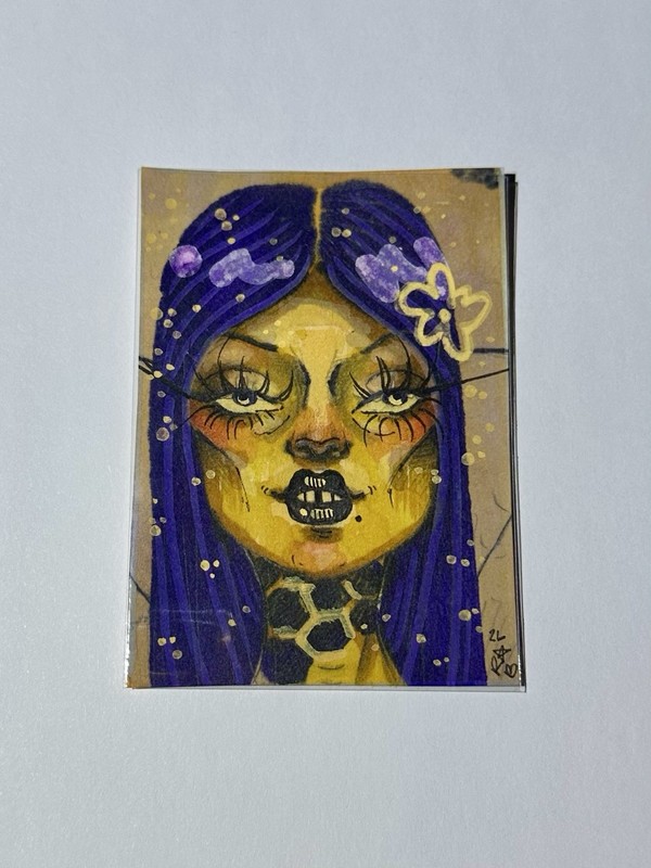 ACEO Original cartoon ink portrait (1/1)