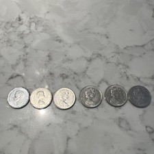 6 Coin Canadian Nickel Lot...6 Different Dates From 1952-1983...Circulated