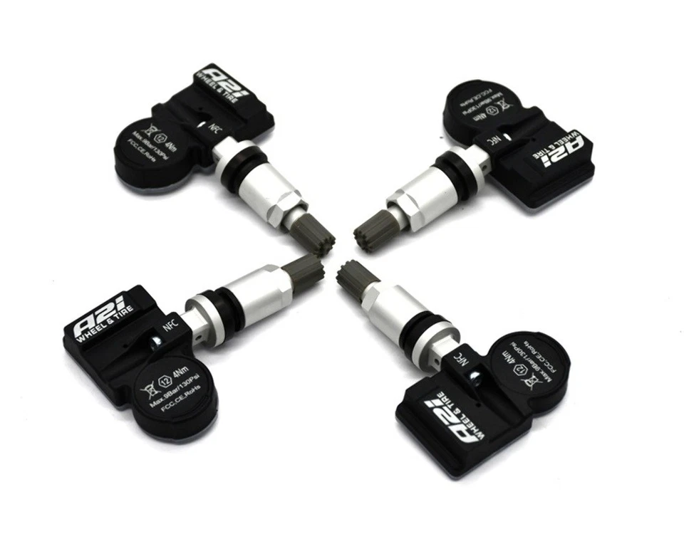 Set 4 TPMS Tire Pressure Sensors 433Mhz Metal fits 2004 Chrysler Pacifica - Image 3 of 4