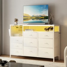 50"  9 Drawers Dresser TV Stand Entertainment Center Media Console Table Cabinet