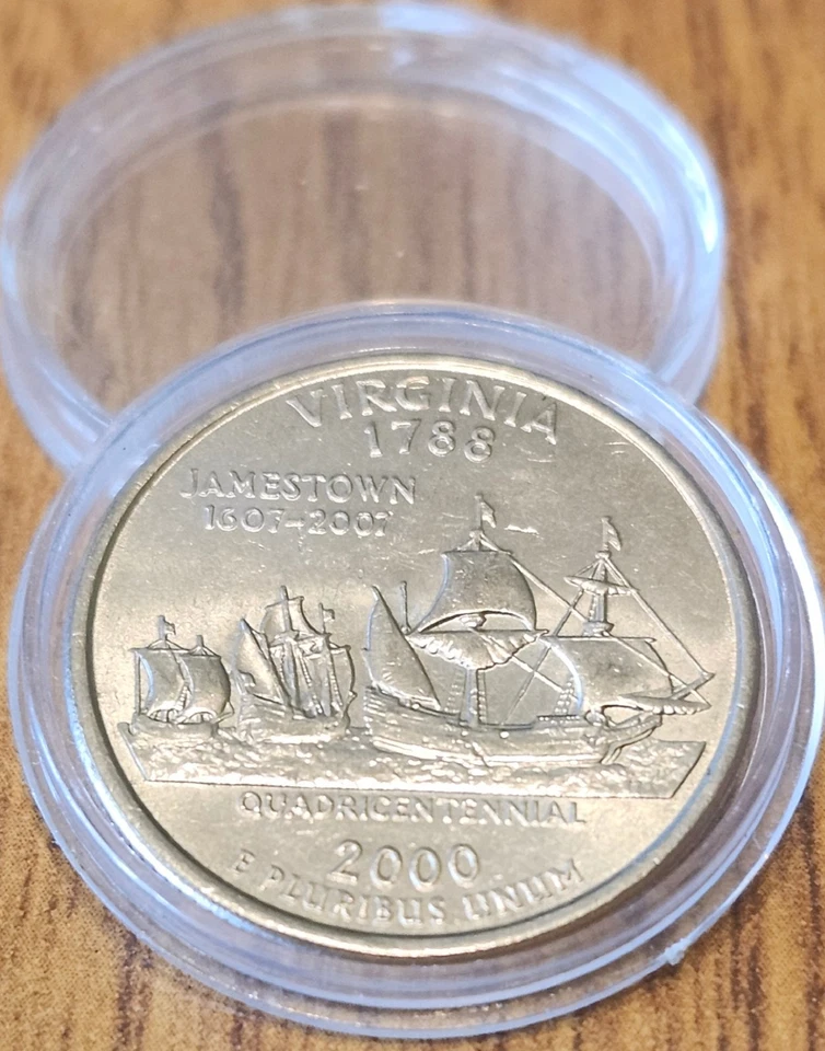 50% Off Sale - 2000P Virginia State Collectible Quarter from Bank Rolls - Image 2 of 4