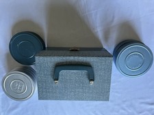 Vintage 8mm Super 8 Movie Reel Storage Box Lot Scherer Korvette Empty Reels Cans