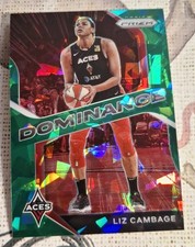 2021 Panini Prizm WNBA Liz Cambage Dominance Green Ice Prizm #15