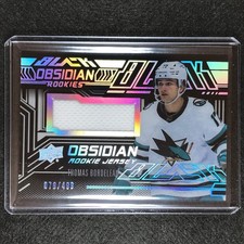 2022-23 Spx Nhl Thomas Bordeleau Ud Black Obsidian Rookie Jersey 79/499