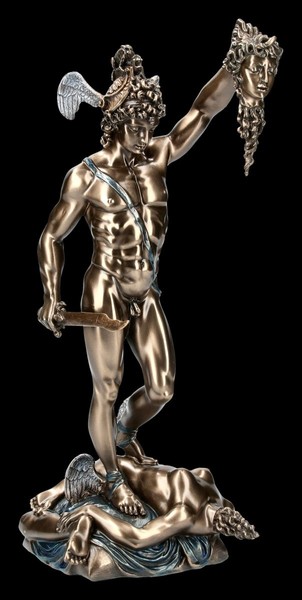 Perseus Figur Besiegt Medusa - Cellini Statue Veronese Bronziert Gott Griechisch-image