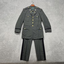 Vintage US Army Class A Uniform Dress Jacket Mens 38 Green Pants Trousers 60s