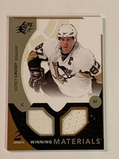 2010-11 SPx Winning Materials Sidney Crosby Penguins 2 Jerseys