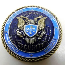 GLOBAL SECURITY CORPORATE EVENT SAFETY AND SECURITY CHALLENGE COIN