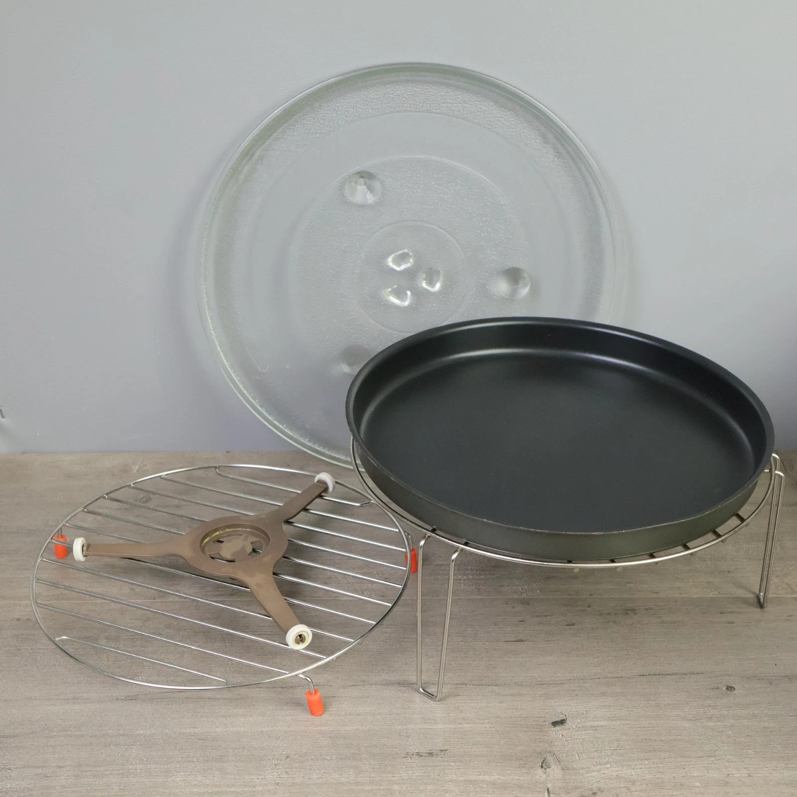 GE Microwave JES1109RR1SS Accessory Kit Glass Plate Racks Crispy Pan WB27X42110