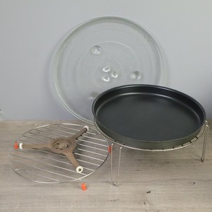 GE Microwave JES1109RR1SS Accessory Kit Glass Plate Racks Crispy Pan WB27X42110