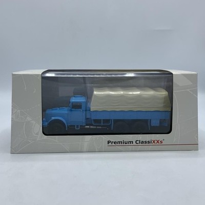 Kyosho 1/43 Tatra 111 Flatbed Platform Trailer Blue Diecast Model PCS47028