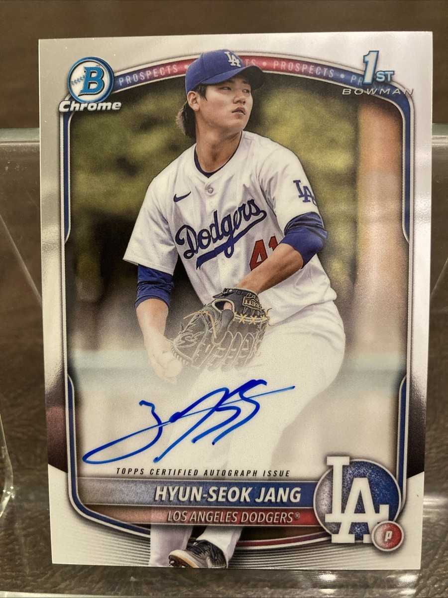 2025 Bowman Chrome Hyun-Seok Jang 1st Base Auto #CPA-HJ Dodgers | eBay